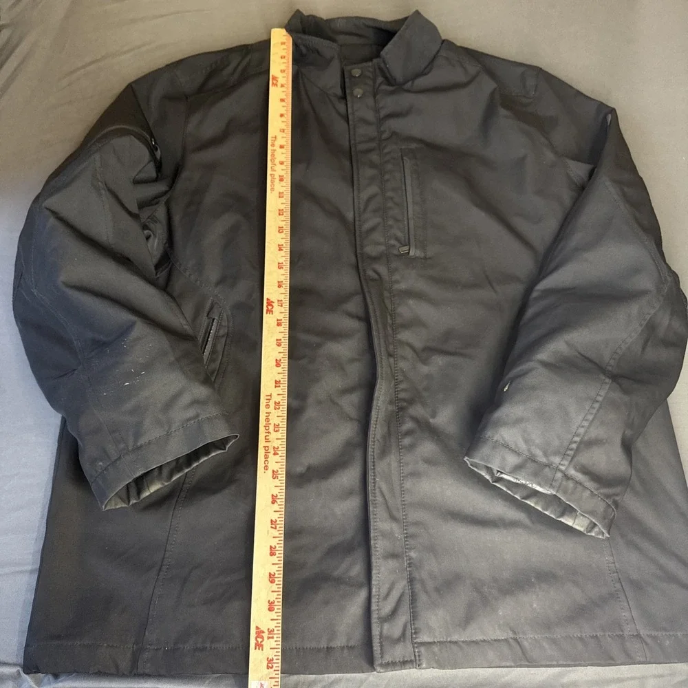 Tumi Tech Jacket Full Zip Men's XXL 2XL Black Multi Pocket Buttons Snap Nice - Picture 7 of 9